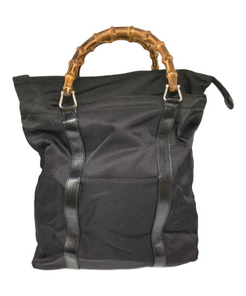 GUCCI（グッチ）GUCCI (グッチ) バンブートートバッグ ブラックの古着・服飾アイテム