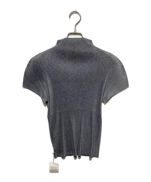 PLEATS PLEASE（プリーツプリーズ）PLEATS PLEASE (プリーツプリーズ) ハイネックプリーツカットソー グレー サイズ:3の古着・服飾アイテム