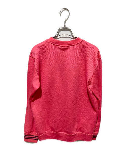 adidas（アディダス）adidas (アディダス) PIQUE クルーネックT ピンク サイズ:Mの古着・服飾アイテム
