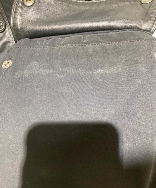 BELSTAFF BLACK LABEL（ベルスタッフ ブラック ラベル）BELSTAFF BLACK LABEL (ベルスタッフ ブラック ラベル) レザー切替ジャケット ブラック サイズ:-の古着・服飾アイテム