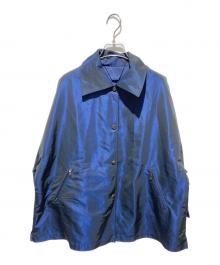 MaxMara RAINWEAR（マックスマーラ レインコート）の古着「リバーシブルジャケット」｜ブルー