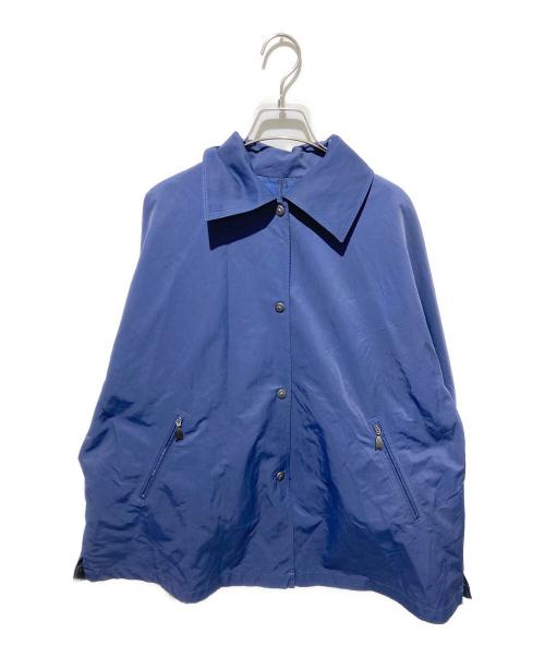 MaxMara RAINWEAR（マックスマーラ レインコート）MaxMara RAINWEAR (マックスマーラ レインコート) リバーシブルジャケット ブルー サイズ:38の古着・服飾アイテム