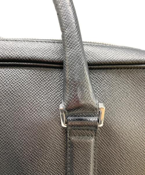 HUGO BOSS（ヒューゴ ボス）HUGO BOSS (ヒューゴ ボス) レザーブリーフケース ブラックの古着・服飾アイテム