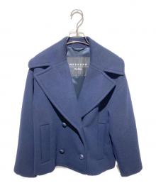 WEEKEND Max Mara（ウィークエンド マックスマーラ）の古着「ダブルブレスト ウールコート」｜ネイビー