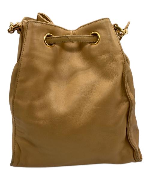 CHANEL（シャネル）CHANEL (シャネル) ココマーク巾着ショルダーバッグ ベージュの古着・服飾アイテム