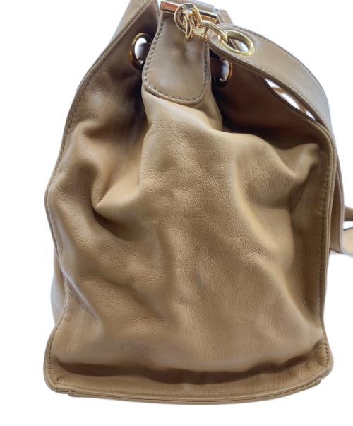 CHANEL（シャネル）CHANEL (シャネル) ココマーク巾着ショルダーバッグ ベージュの古着・服飾アイテム