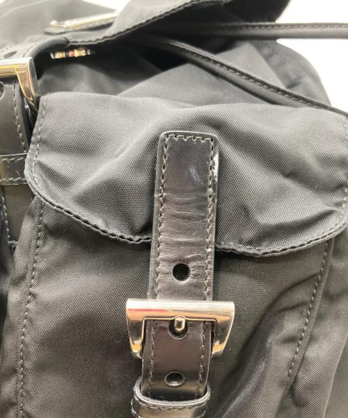 PRADA（プラダ）PRADA (プラダ) 三角プレートミニナイロンリュック ブラックの古着・服飾アイテム