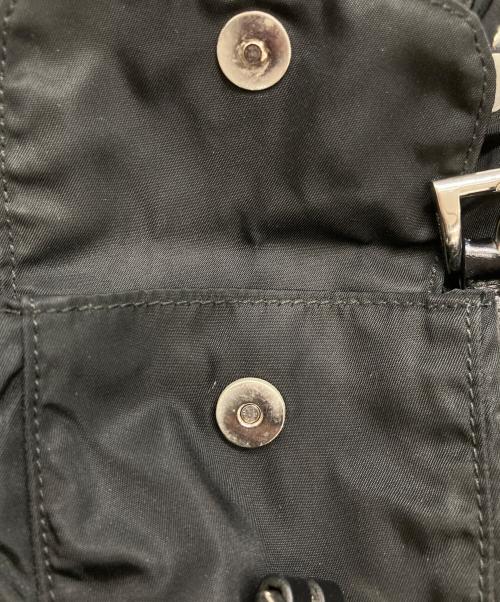 PRADA（プラダ）PRADA (プラダ) 三角プレートミニナイロンリュック ブラックの古着・服飾アイテム