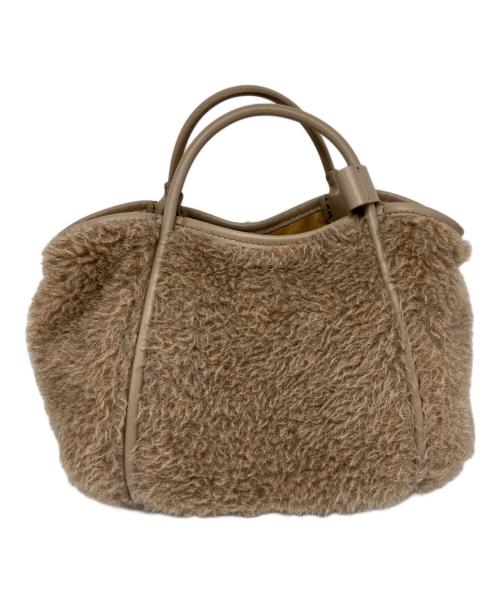 MaxMara（マックスマーラ）MaxMara (マックスマーラ) テディベア2wayバッグ ベージュの古着・服飾アイテム