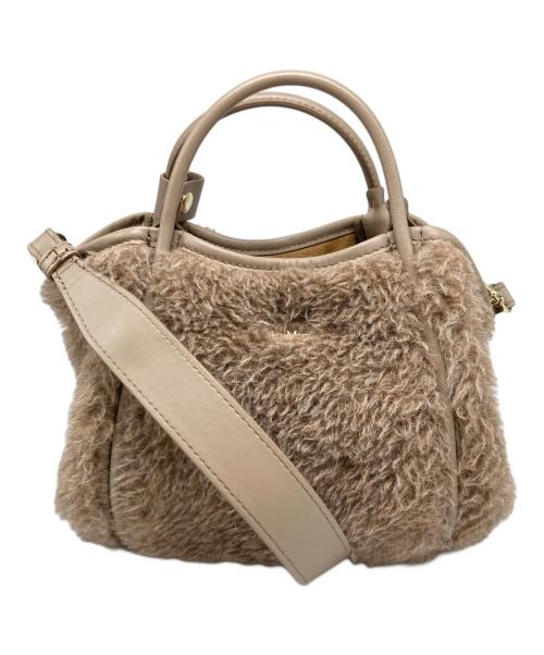 MaxMara（マックスマーラ）MaxMara (マックスマーラ) テディベア2wayバッグ ベージュの古着・服飾アイテム