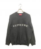 SUPREMEシュプリーム）の古着「25ss Contrast Logo Sweater」｜ブラック
