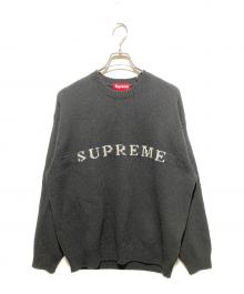 SUPREME（シュプリーム）の古着「25ss Contrast Logo Sweater」｜ブラック