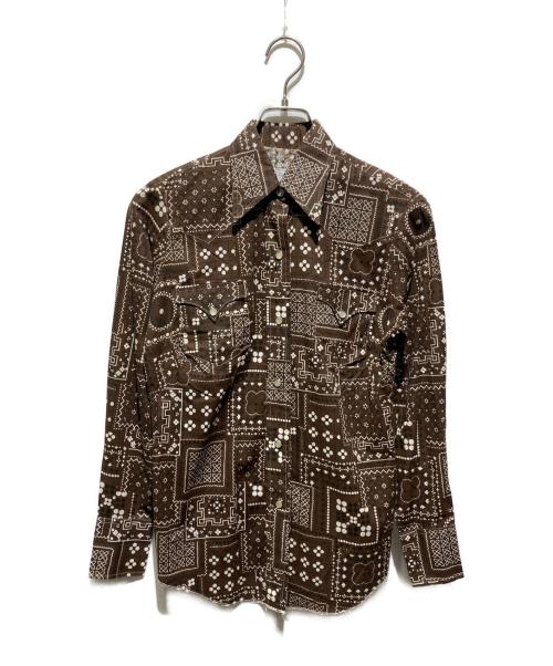 H BAR C（エイチバーシー）H BAR C (エイチバーシー) 70ｓウエスタンシャツ ブラウン サイズ:30の古着・服飾アイテム