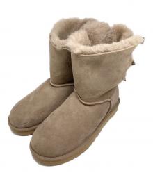 UGG（アグ）の古着「リボンデザインムートンブーツ」｜ベージュ