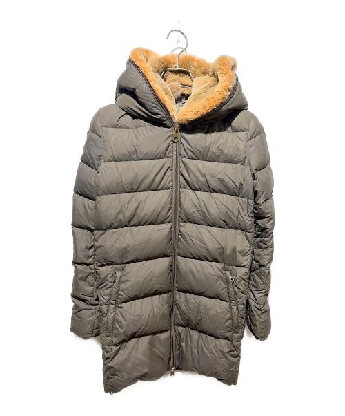 DUVETICA（デュベティカ）DUVETICA (デュベティカ) ファー付きダウンコート カーキ サイズ:38の古着・服飾アイテム