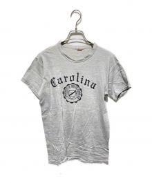 sports wear by collegiate（スポーツウェア・バイ・カレッジエイト）の古着「60's カレッジプリントTシャツ」｜グレー