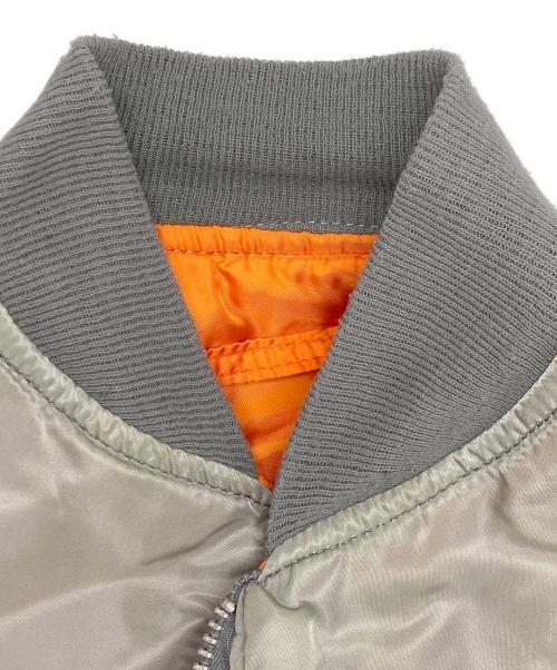 ALPHA INDUSTRIES（アルファインダストリーズ）ALPHA INDUSTRIES (アルファインダストリーズ) 90s USA製 MA-1 フライトジャケット シルバー サイズ:Lの古着・服飾アイテム