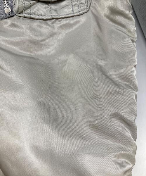 ALPHA INDUSTRIES（アルファインダストリーズ）ALPHA INDUSTRIES (アルファインダストリーズ) 90s USA製 MA-1 フライトジャケット シルバー サイズ:Lの古着・服飾アイテム