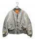 ALPHA INDUSTRIES（アルファインダストリーズ）の古着「90s USA製 MA-1 フライトジャケット」｜シルバー