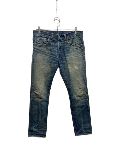 RRL（ダブルアールエル）RRL (ダブルアールエル) USA製 SLIM FIT ボタンフライデニムパンツ インディゴ サイズ:W32の古着・服飾アイテム