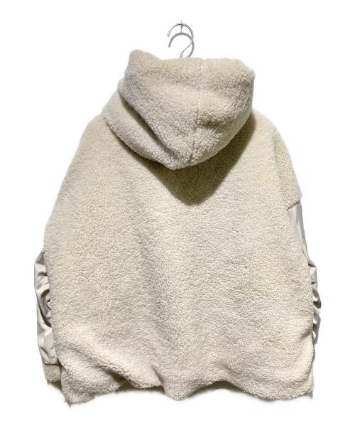 L helbie（レルビエ）L helbie (レルビエ) MA-1スリーブビッグフードブルゾン アイボリー サイズ:M 未使用品の古着・服飾アイテム