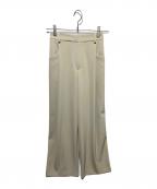 BEAUTY&YOUTHビューティーアンドユース）の古着「ポリエステルブレンド ツイルバックゴムパンツ」｜ベージュ