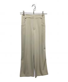 BEAUTY&YOUTH（ビューティーアンドユース）の古着「ポリエステルブレンド ツイルバックゴムパンツ」｜ベージュ