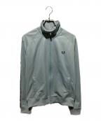 FRED PERRYフレッドペリー）の古着「トラックジャケット/ CONTRAST TAPE TRACK JACKET」｜グリーン