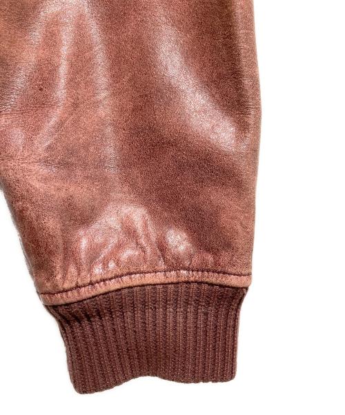 KNOLES&CARTER（ノールズ＆カーター）KNOLES&CARTER (ノールズ＆カーター) オールドレザージャケット レッド サイズ:不明の古着・服飾アイテム