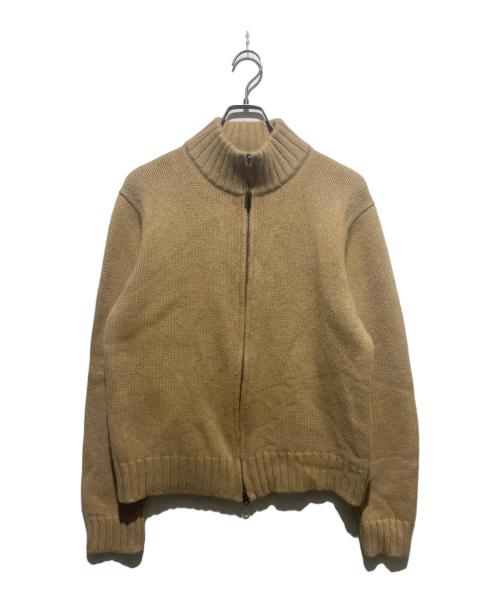 POLO RALPH LAUREN（ポロ・ラルフローレン）POLO RALPH LAUREN (ポロ・ラルフローレン) ポニー無し ドライバーズニット ベージュ サイズ:3Lの古着・服飾アイテム