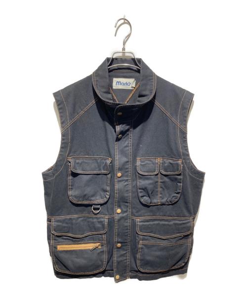 marks（マークス）marks (マークス) ワークベスト ブラック サイズ:Ｌの古着・服飾アイテム