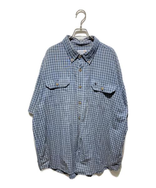 CarHartt（カーハート）CarHartt (カーハート) チェックシャツ ネイビー サイズ:ＸＸＬの古着・服飾アイテム