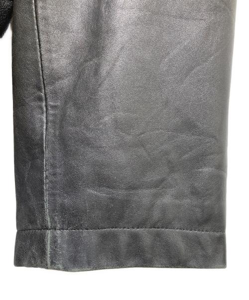 Calvin Klein（カルバンクライン）Calvin Klein (カルバンクライン) レザージャケット ブラック サイズ:XXLの古着・服飾アイテム