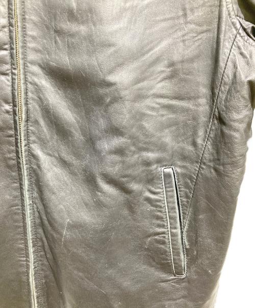 Calvin Klein（カルバンクライン）Calvin Klein (カルバンクライン) レザージャケット ブラック サイズ:XXLの古着・服飾アイテム