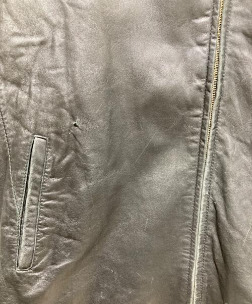Calvin Klein（カルバンクライン）Calvin Klein (カルバンクライン) レザージャケット ブラック サイズ:XXLの古着・服飾アイテム