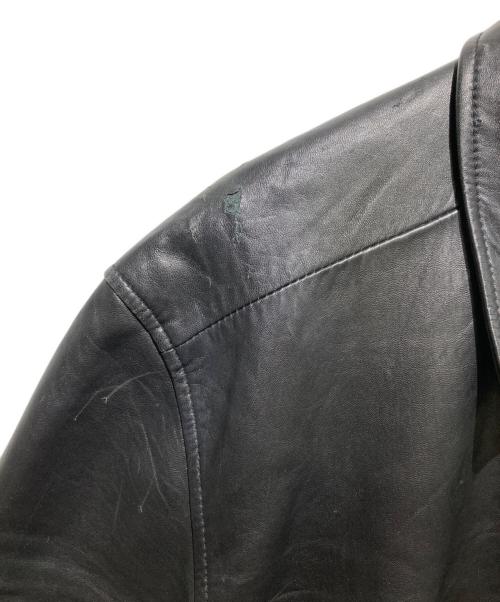 Calvin Klein（カルバンクライン）Calvin Klein (カルバンクライン) レザージャケット ブラック サイズ:XXLの古着・服飾アイテム