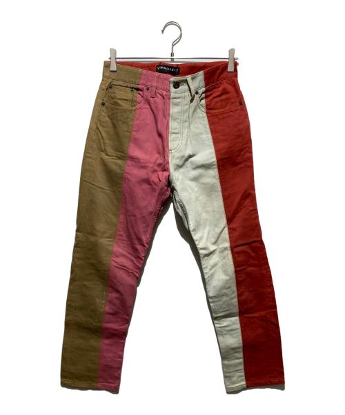 Y. PROJECT（ワイプロジェクト）Y. PROJECT (ワイプロジェクト) マルチカラーデニムパンツ マルチカラー サイズ:40の古着・服飾アイテム