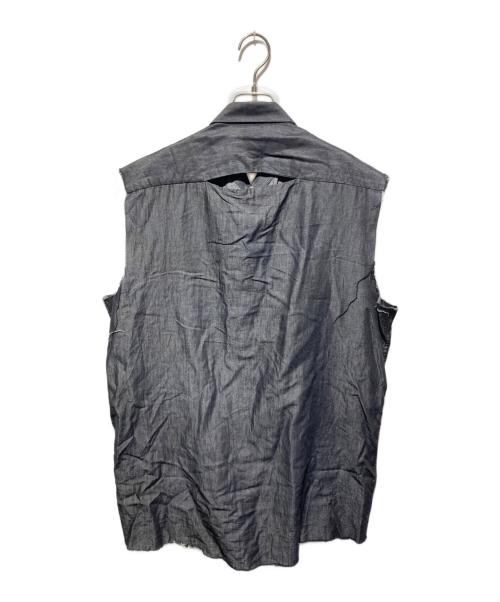 shoop（シュープ）shoop (シュープ) ノースリーブカットオフシャツ ブラック サイズ:Ｌの古着・服飾アイテム