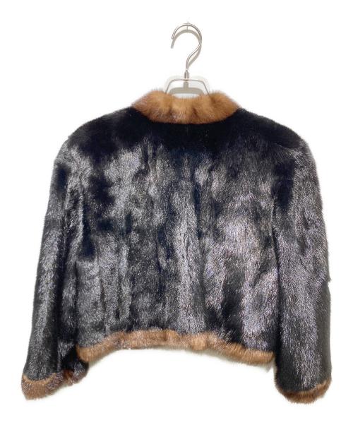 SAGA MINK（サガミンク）SAGA MINK (サガミンク) ファージャケット ブラック サイズ:ＦＲＥＥの古着・服飾アイテム