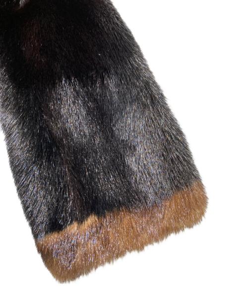 SAGA MINK（サガミンク）SAGA MINK (サガミンク) ファージャケット ブラック サイズ:ＦＲＥＥの古着・服飾アイテム