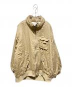 JEANASISジーナシス）の古着「ARMY BIGブルゾン」｜ベージュ