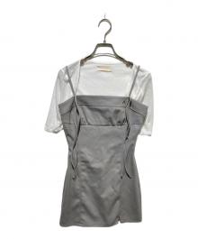 ANDMARY（アンドマリー）の古着「Baby slit mini dress」｜グレー