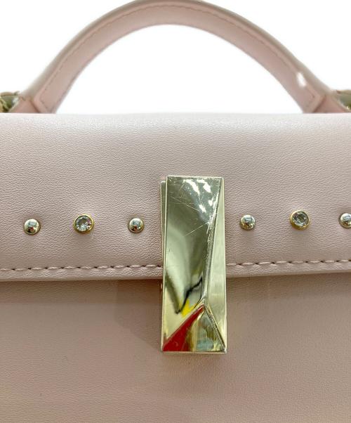 CELFORD（セルフォード）CELFORD (セルフォード) ビジュースタッズポシェット ピンクの古着・服飾アイテム