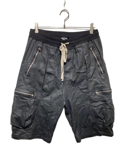 DANKE SCHON（ダンケ シェーン）Danke schon (ダンケ シェーン) コーティング加工ハーフパンツ/COATING BAGGYCARGO SHORTS ブラック サイズ:Mの古着・服飾アイテム