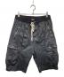 Danke schon（ダンケ シェーン）の古着「コーティング加工ハーフパンツ/COATING BAGGYCARGO SHORTS」｜ブラック