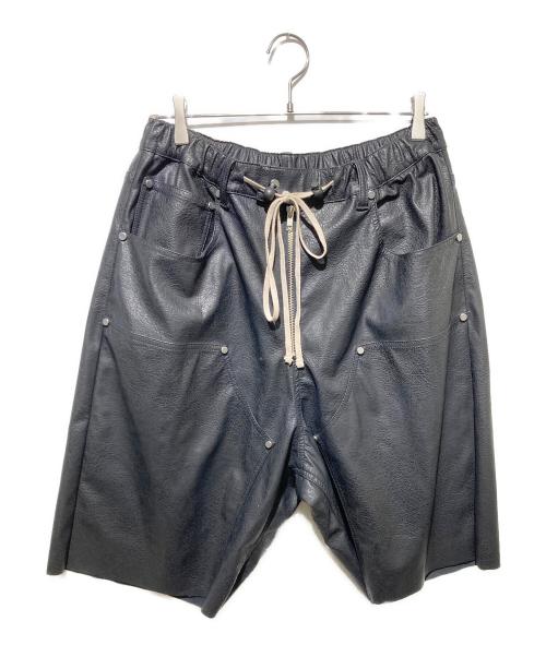 DANKE SCHON（ダンケ シェーン）Danke schon (ダンケ シェーン) ダブルニーショーツ/PULEATHER W-KNEE SHORTS ブラック サイズ:Lの古着・服飾アイテム