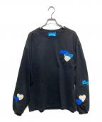 Coin Parking Delivery×SANRIO CHARACTERSコインパーキングデリバリー×サンリオキャラクターズ）の古着「コラボパッチワークカットソー/Patchwork L/S Tee」｜ブラック