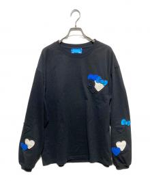 Coin Parking Delivery×SANRIO CHARACTERS（コインパーキングデリバリー×サンリオキャラクターズ）の古着「コラボパッチワークカットソー/Patchwork L/S Tee」｜ブラック