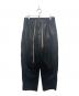 Danke schon（ダンケ シェーン）の古着「エコレザーダブルニーパンツ/PU Leather Knee Painter Pants」｜ブラック