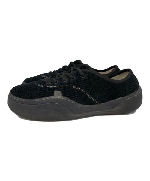 ERL（イーアールエル）ERL (イーアールエル) CORDUROY COUPE SNEAKER/コーデュロイスニーカー ブラック サイズ:28cmの古着・服飾アイテム